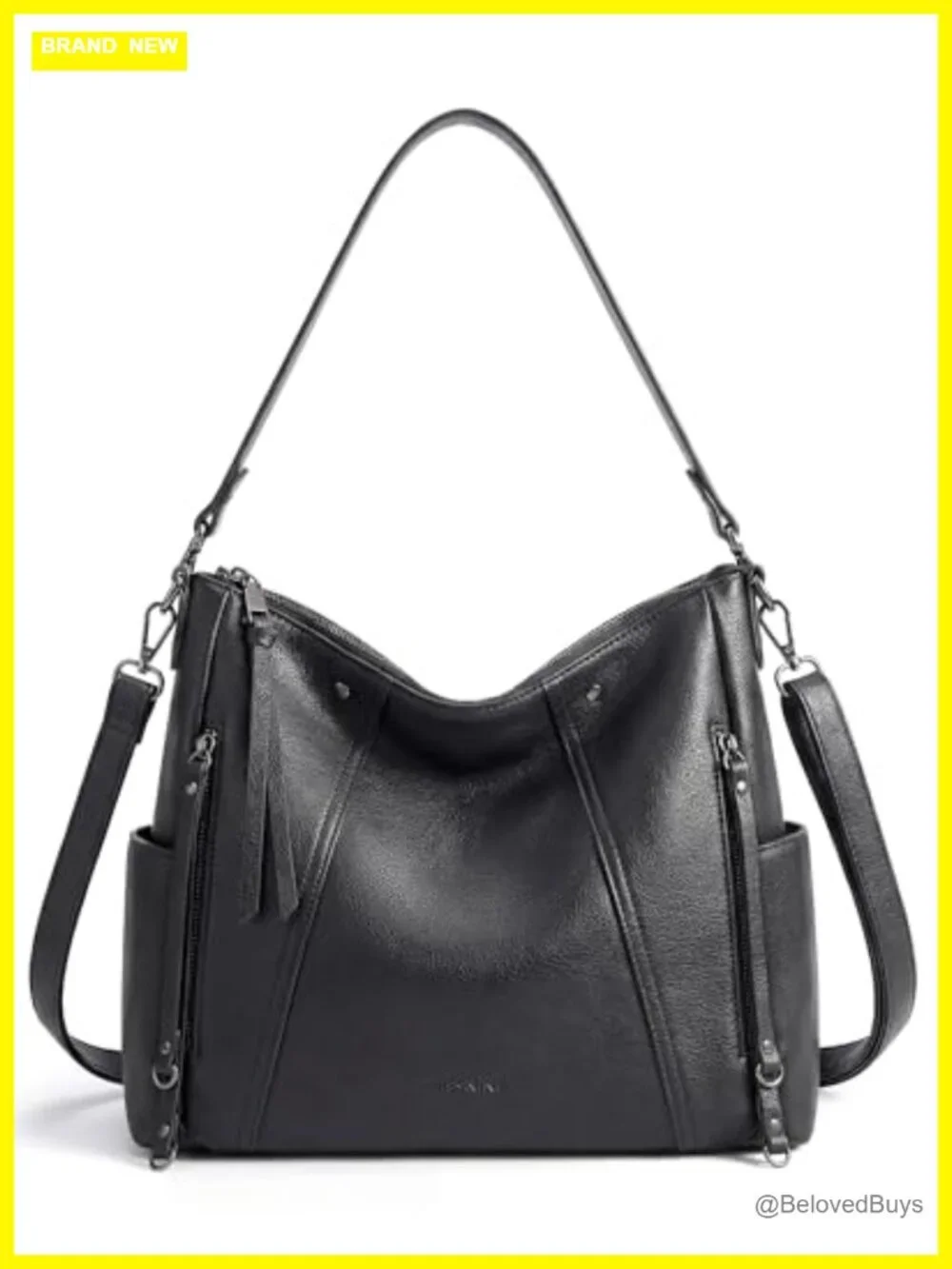 Women's Hobo Bag Large Capacity Crossbody Purse Faux Leather Shoulder Handbag